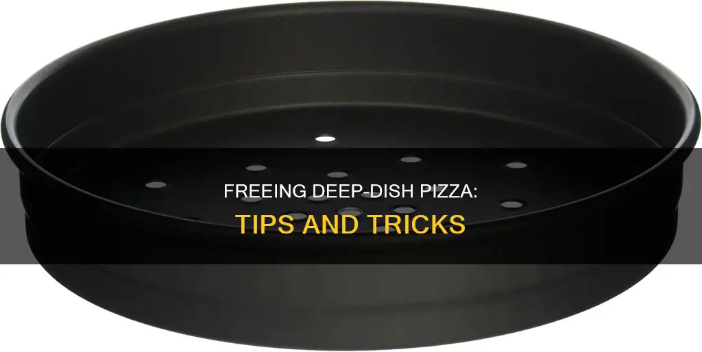 how to get deep dish pizza out of pan