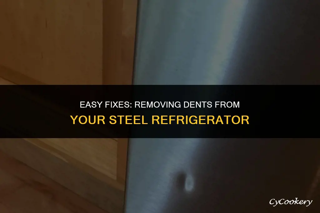 how to get dents out of steel refrigerators