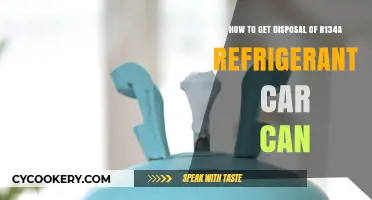 Safe and Eco-Friendly Disposal of R134a Refrigerant Car Cans