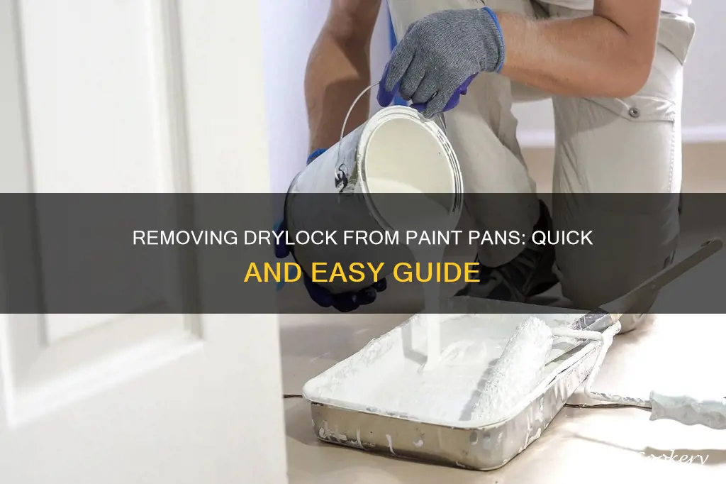 how to get drylock oit of paint pan