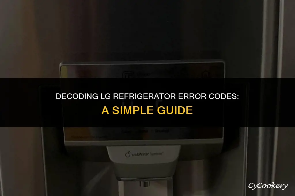 how to get error code on lg refrigerator