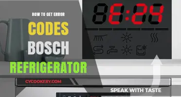 Troubleshooting Bosch Fridge: How to Retrieve and Decode Error Codes