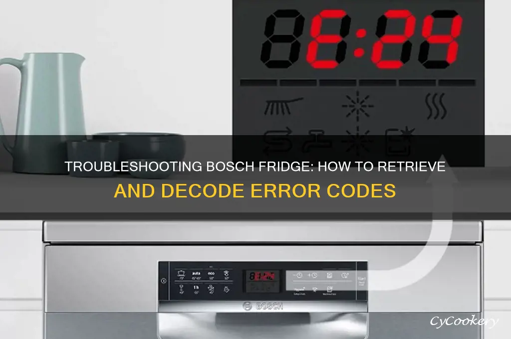 how to get error codes bosch refrigerator