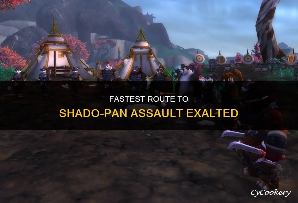 how to get exalted with shado pan assault fast