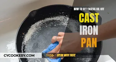 Removing Excess Oil from Your Cast Iron Pan