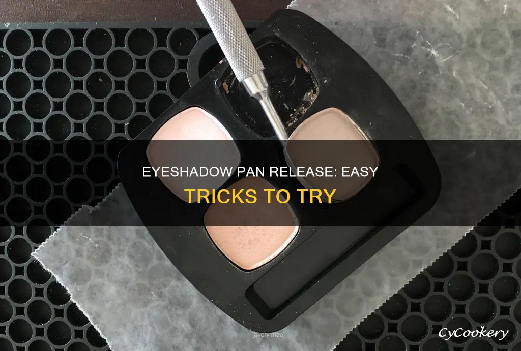 how to get eyeshadow pans out