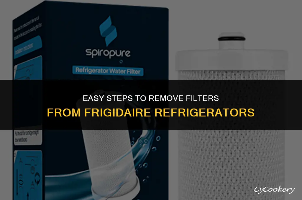 how to get filter out of frigidaire refrigerator