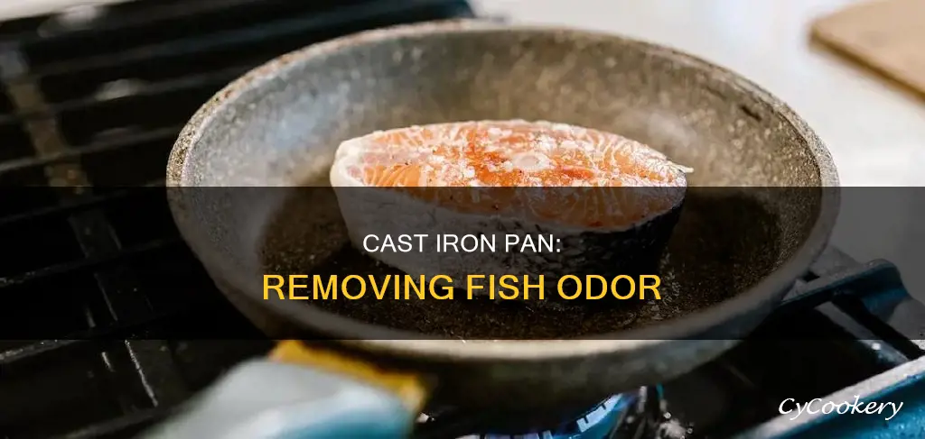 how to get fish odor out of cast iron pan