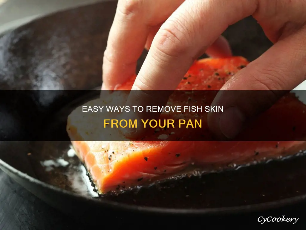 how to get fish skin off pan