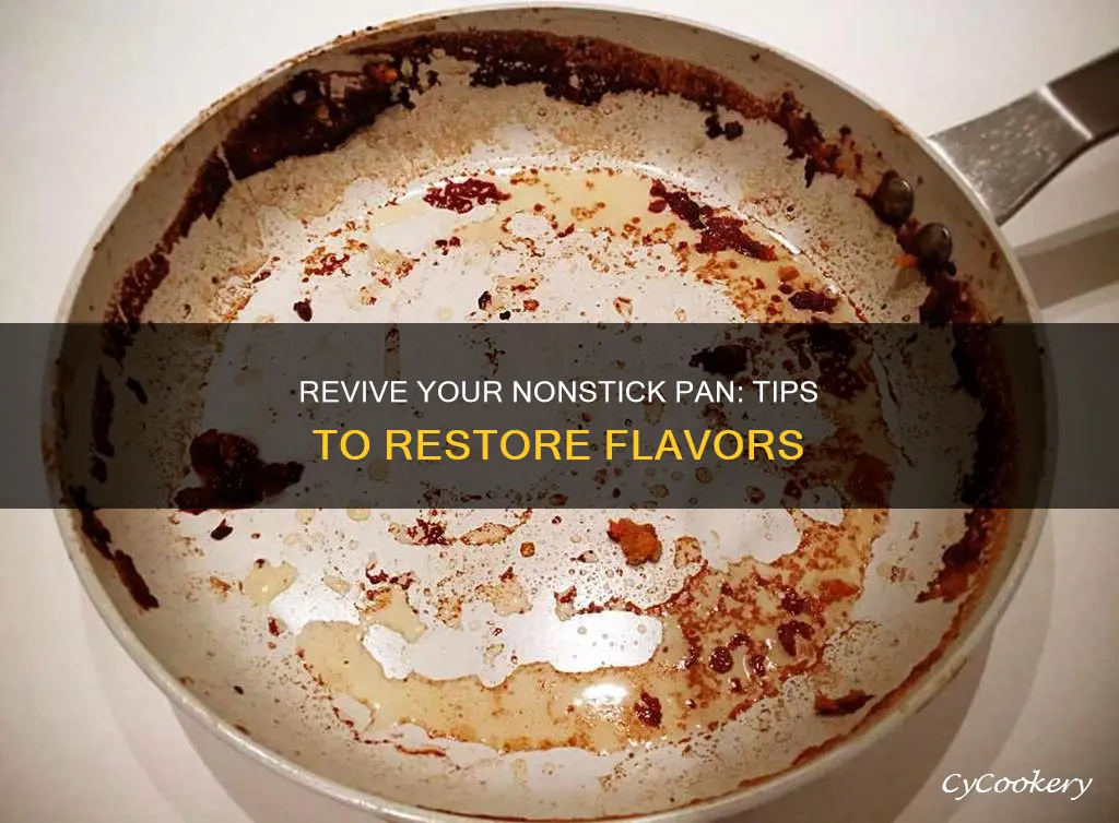 how to get flavors out of nonstick pan