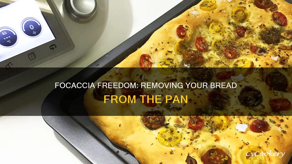 how to get focaccia out of pan