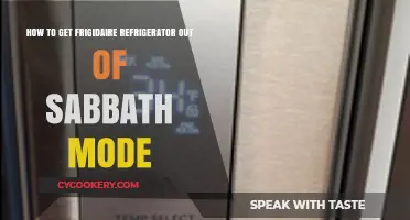Easy Steps to Disable Sabbath Mode on Frigidaire Refrigerators