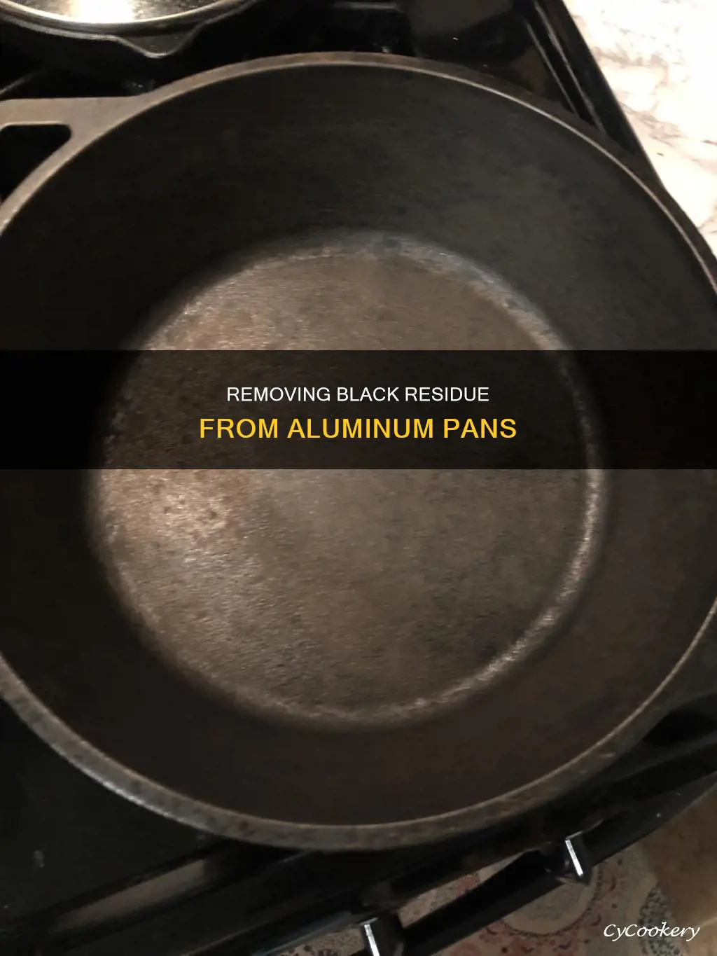 how to get glack out of aluminum pan