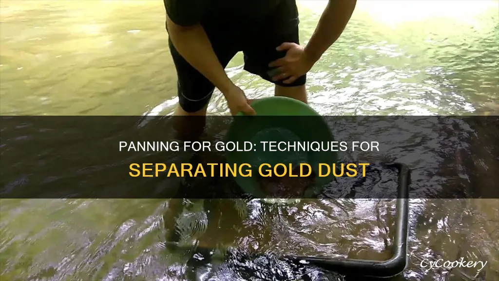 how to get gold dust out of pan