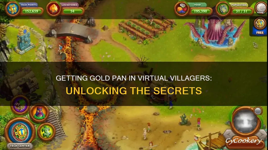 how to get gold pan in virual villagers orgin 2