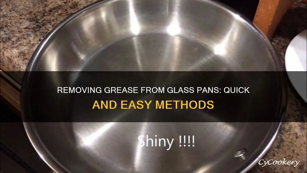 how to get grease off a glass pan