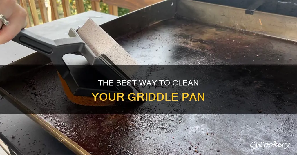 how to get grease off a griddle pan