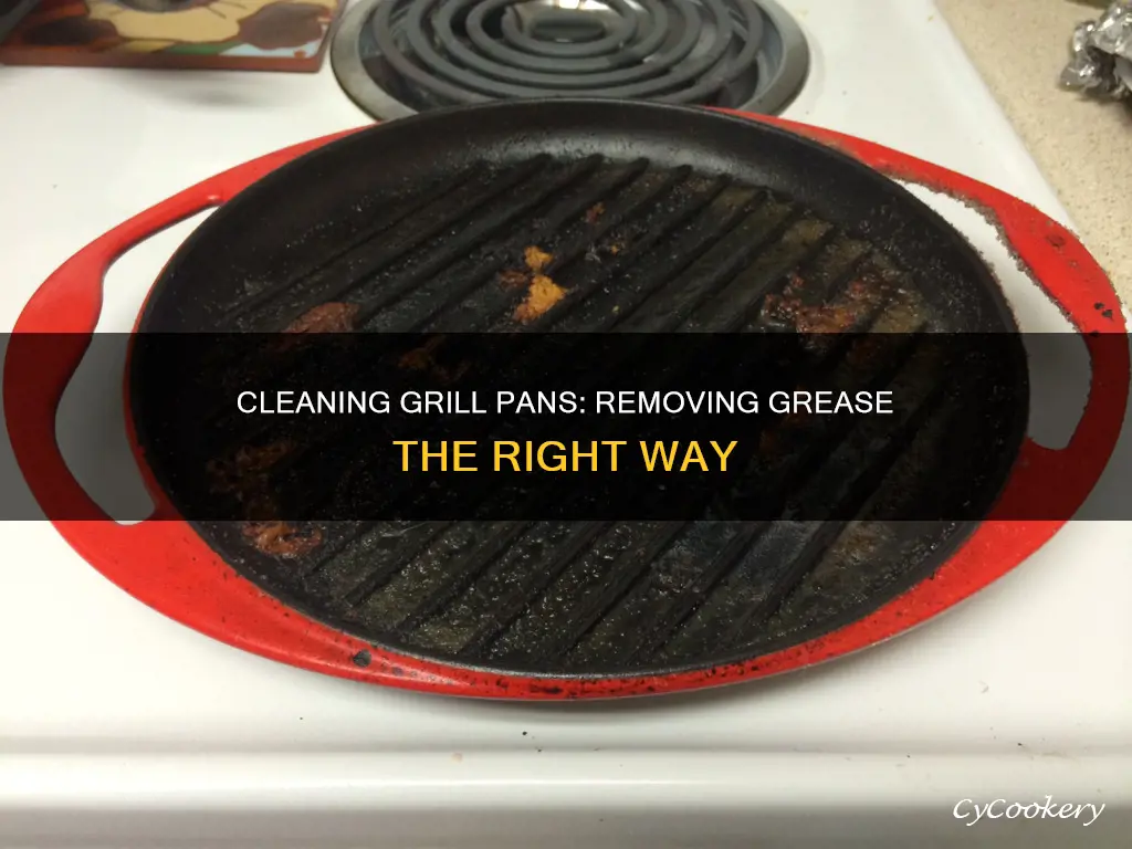 how to get grease off a grill pan