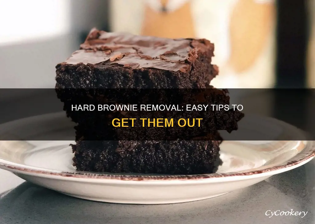 how to get hard brownies out of pan