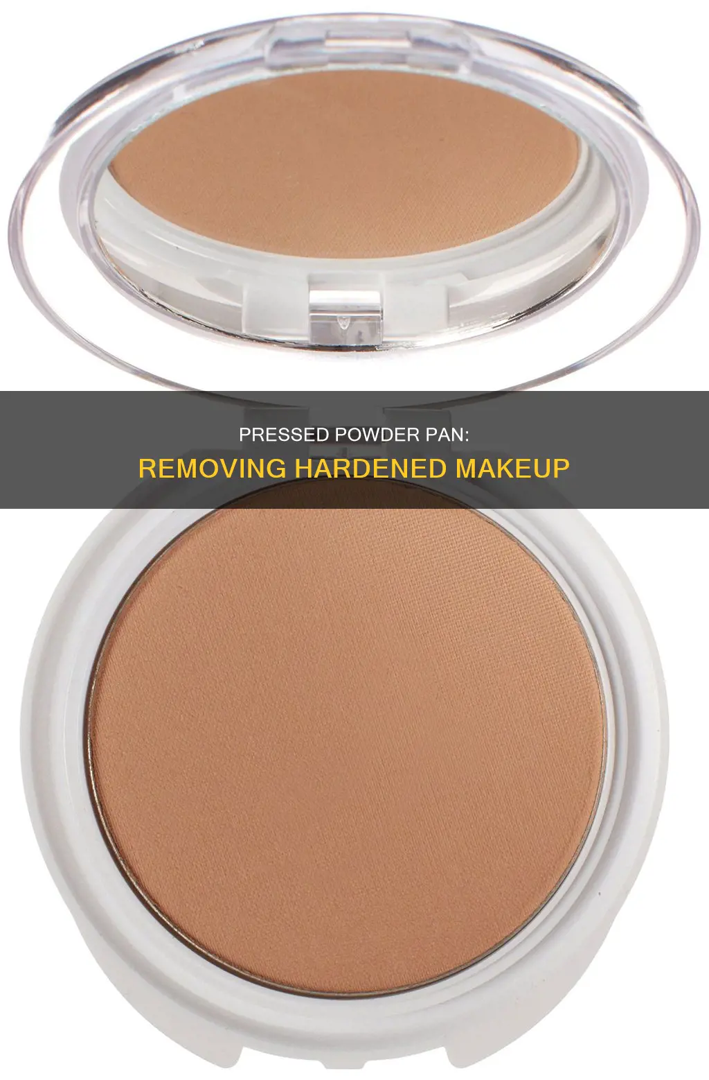 how to get hard pan off pressed powder