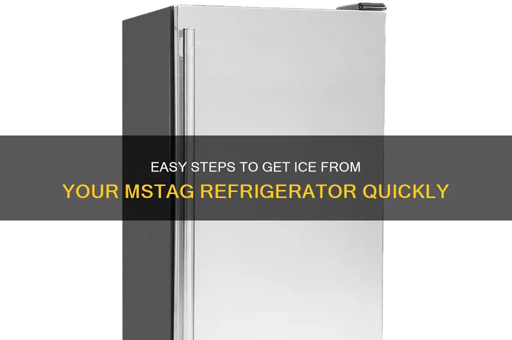 how to get ice from msytag refrigerator