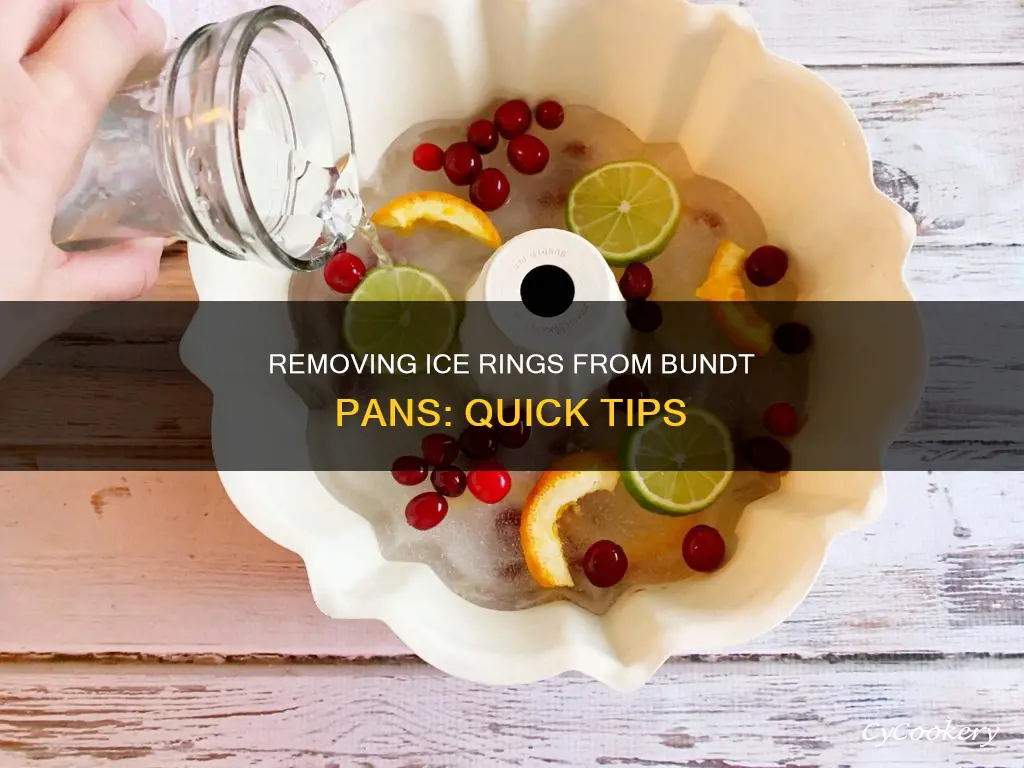 how to get ice ring out of bundt pan