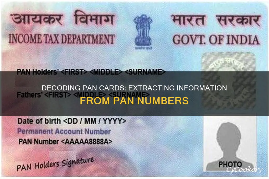 how to get information from pan number