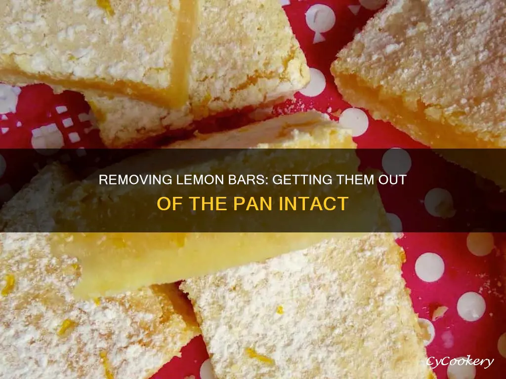 how to get lemon bars out of pan