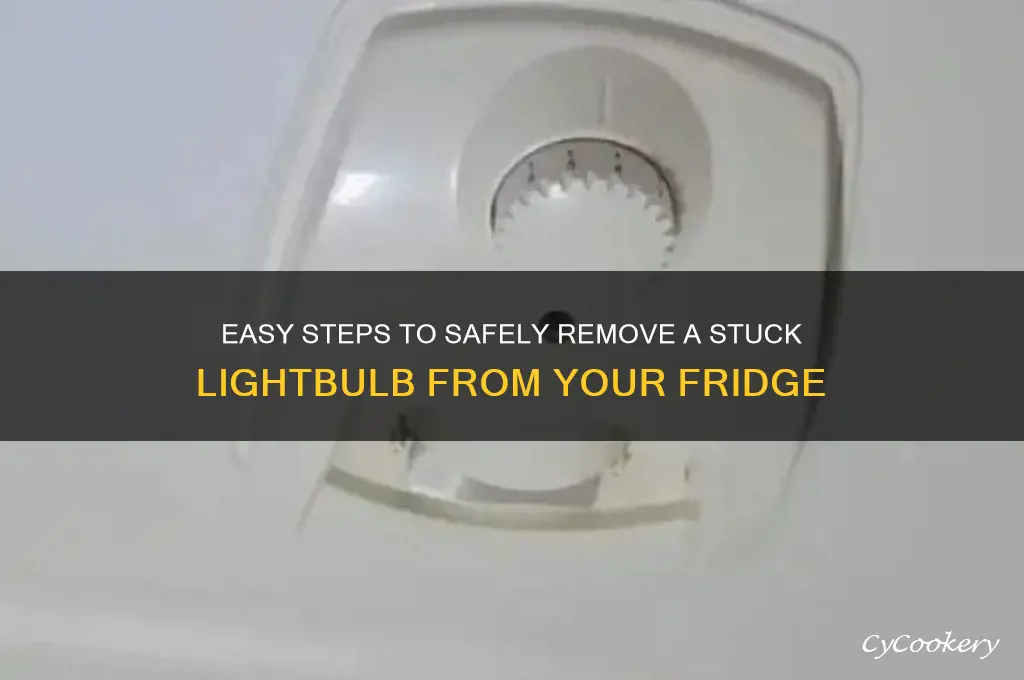 how to get lightbulb out of refrigerator