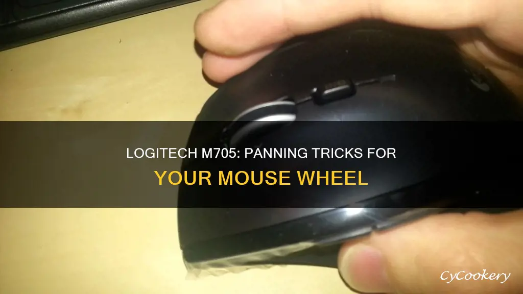 how to get logitech m705 wheel to pan