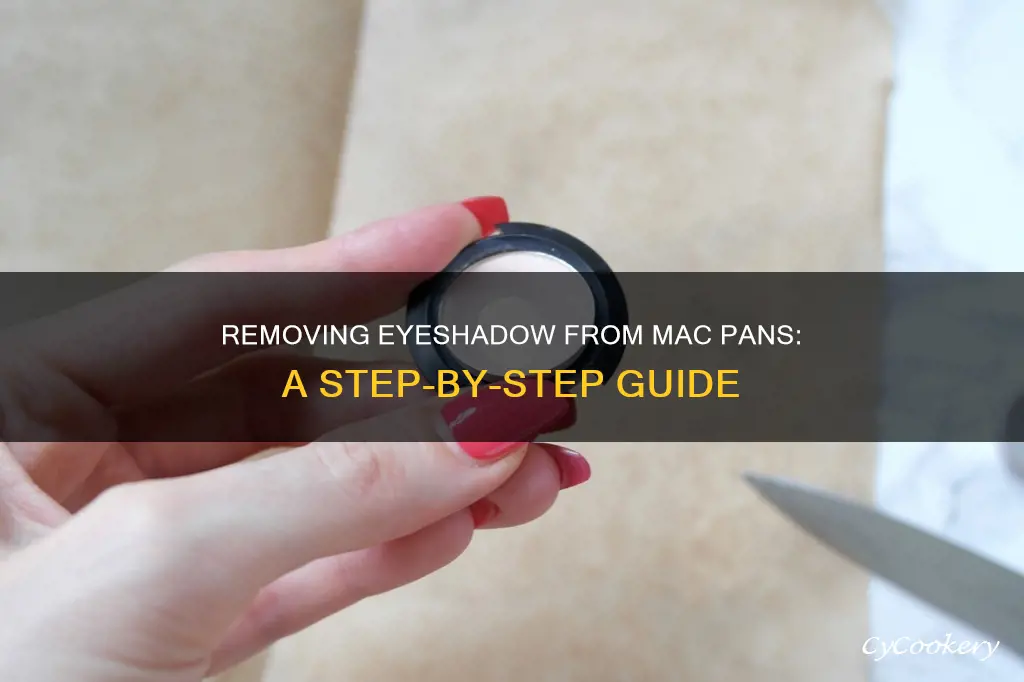 how to get mac pans out eyeshadow