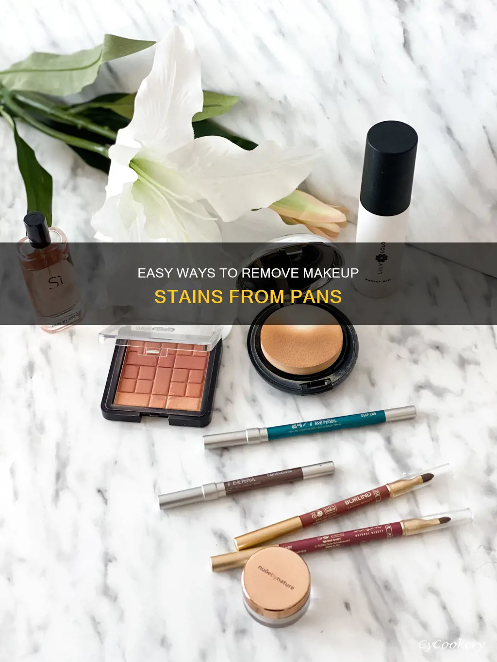 how to get makeup out of pan