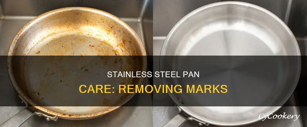 how to get marks off stainless steel pan