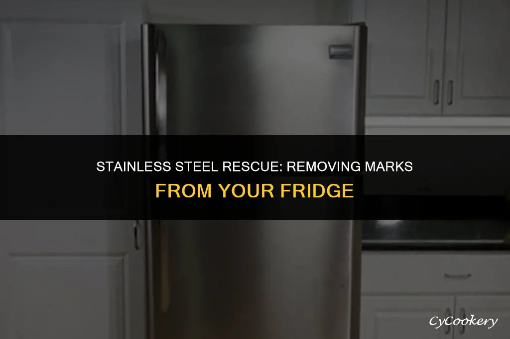 how to get marks off stainless steel refrigerator
