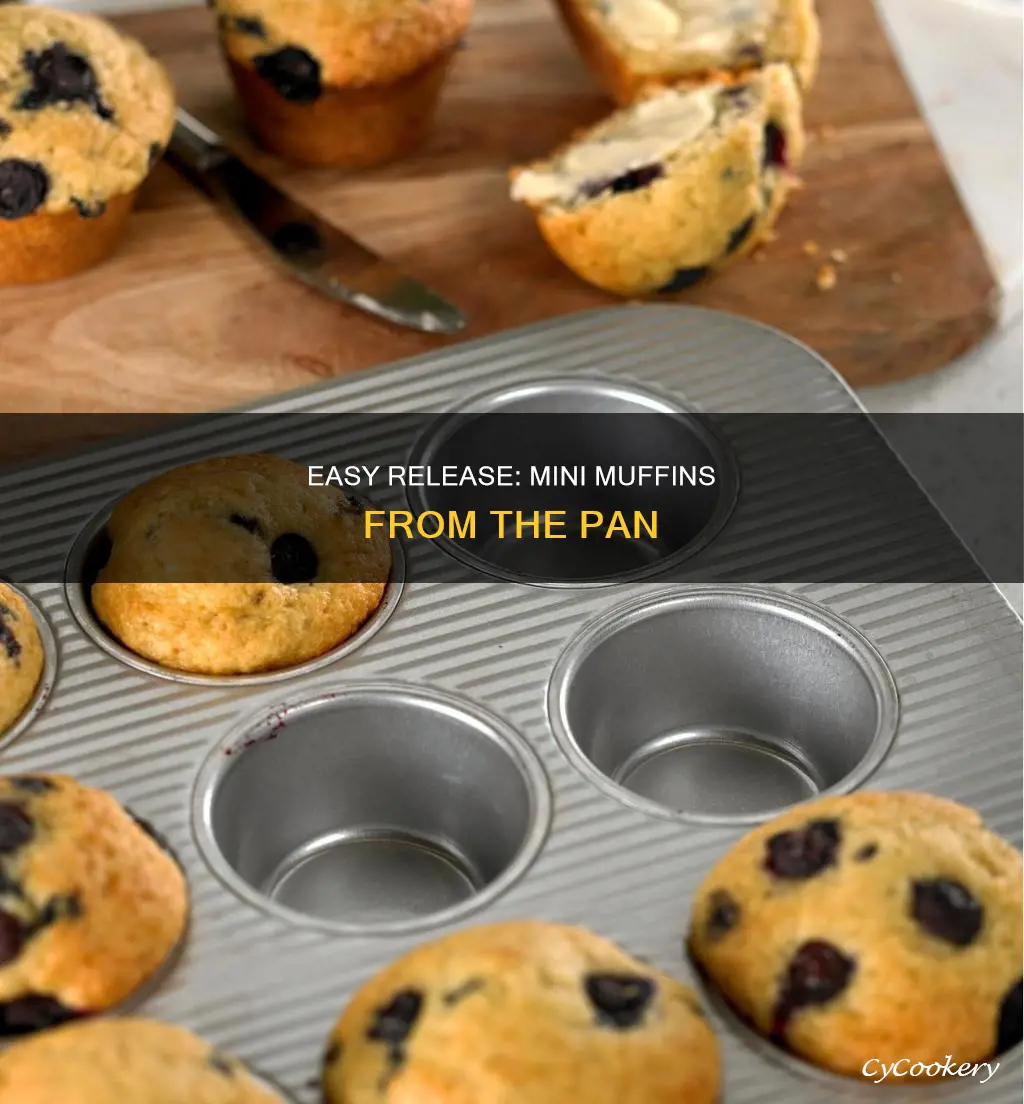 how to get mini muffins out of pan