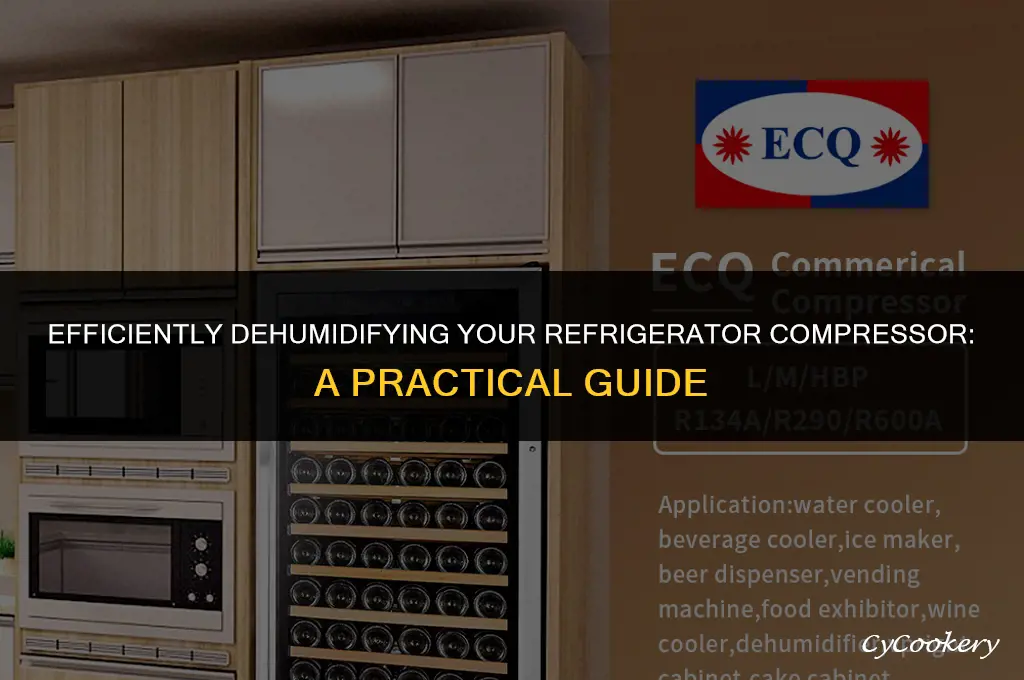 how to get moisture out of refrigerator compressor