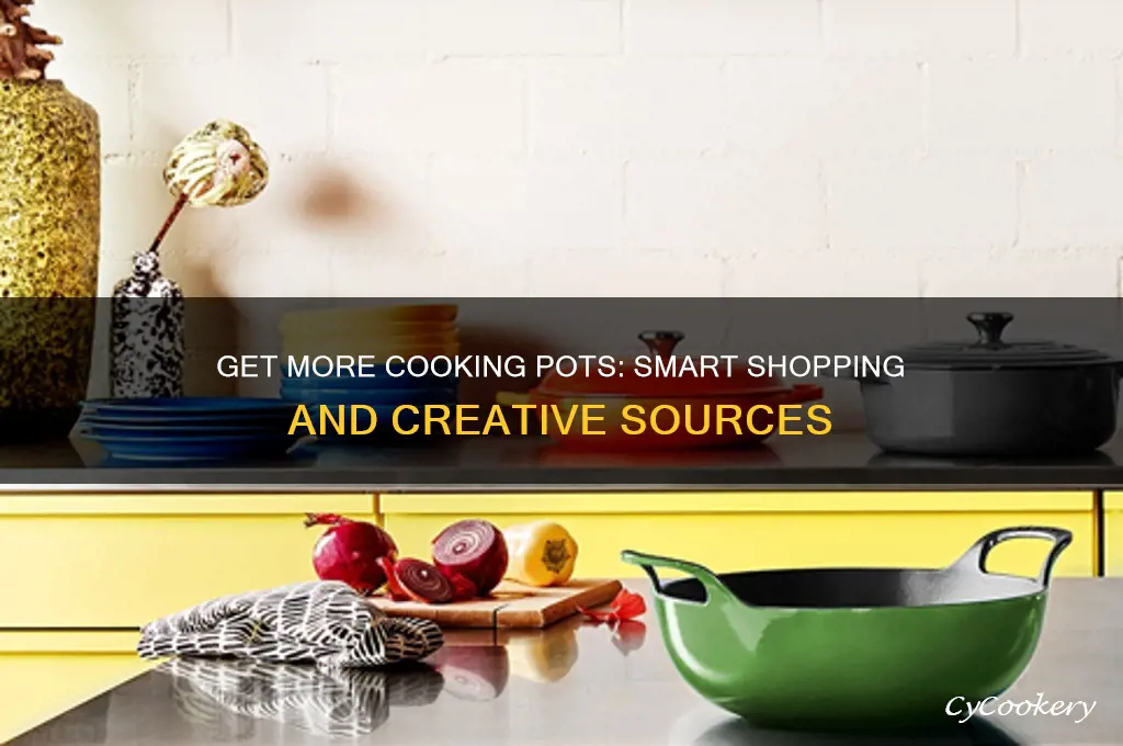 how to get more cooking pots