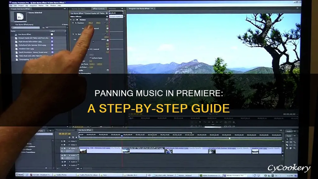 how to get music to pan out on premeire