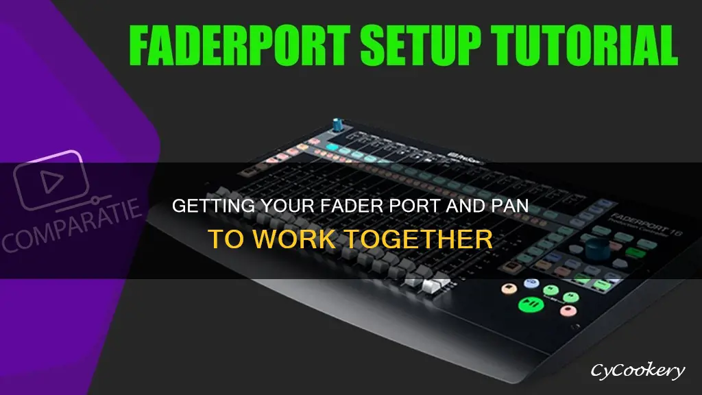 how to get my pan to work on fader port