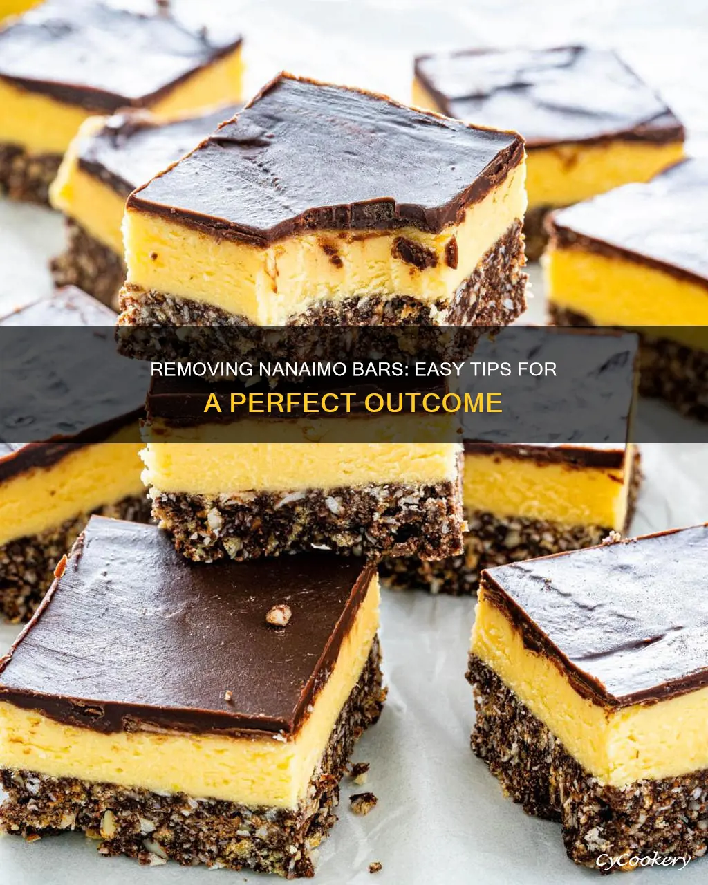 how to get nanaimo bars out of the pan