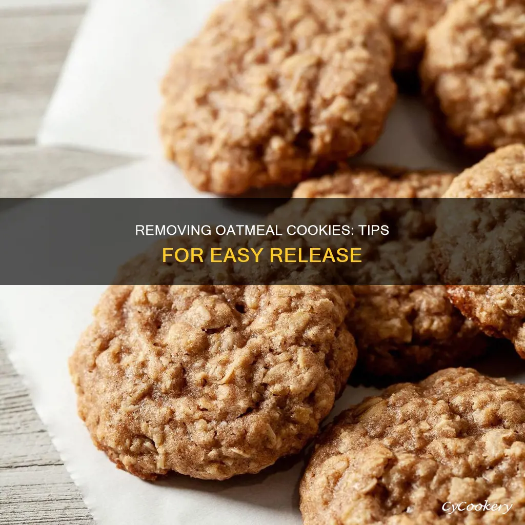 how to get oatmeal cookies off the pan