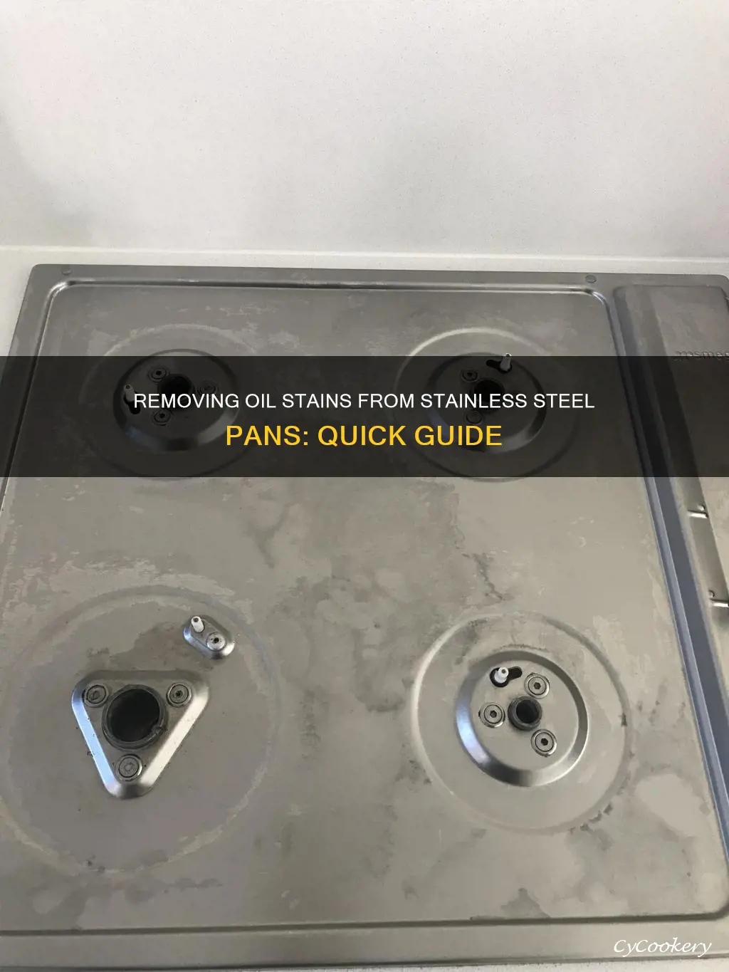 how to get oil off stainless steel pan