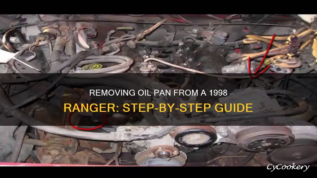 how to get oil pan off of 1998 ranger