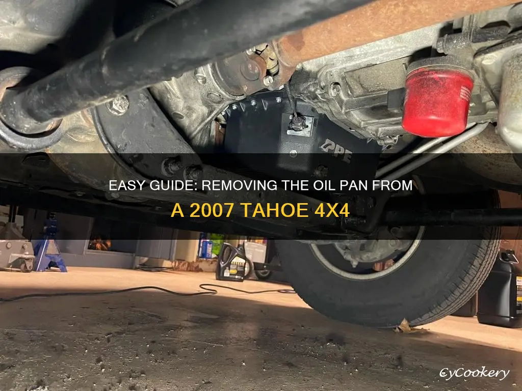 how to get oil pan off of 2007 tahoe 4x4