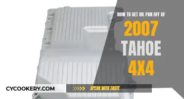 Removing Oil Pan from 2007 Tahoe 4x4: Step-by-Step Guide