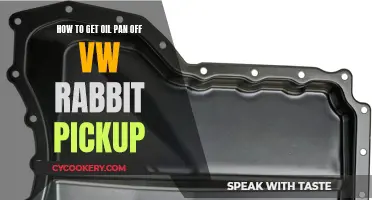 Removing Oil Pan from VW Rabbit Pickup: A Step-by-Step Guide