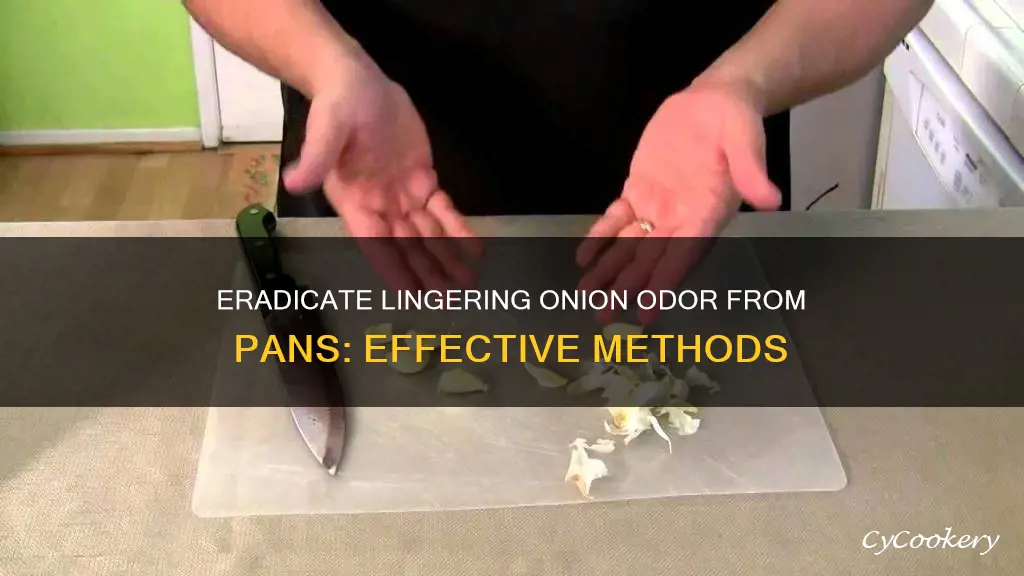 how to get onion smell out of a pan