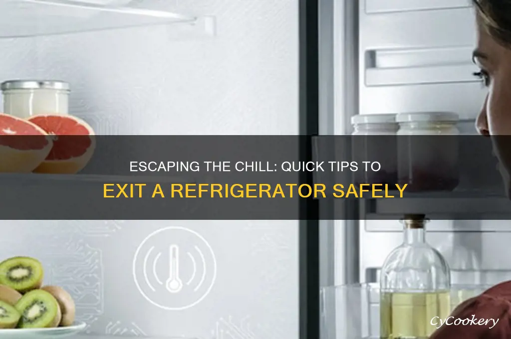 how to get out being inside refrigerator
