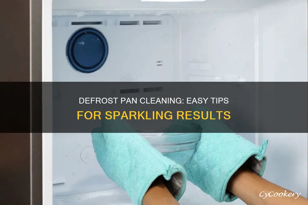 how to get out defrost pans clean