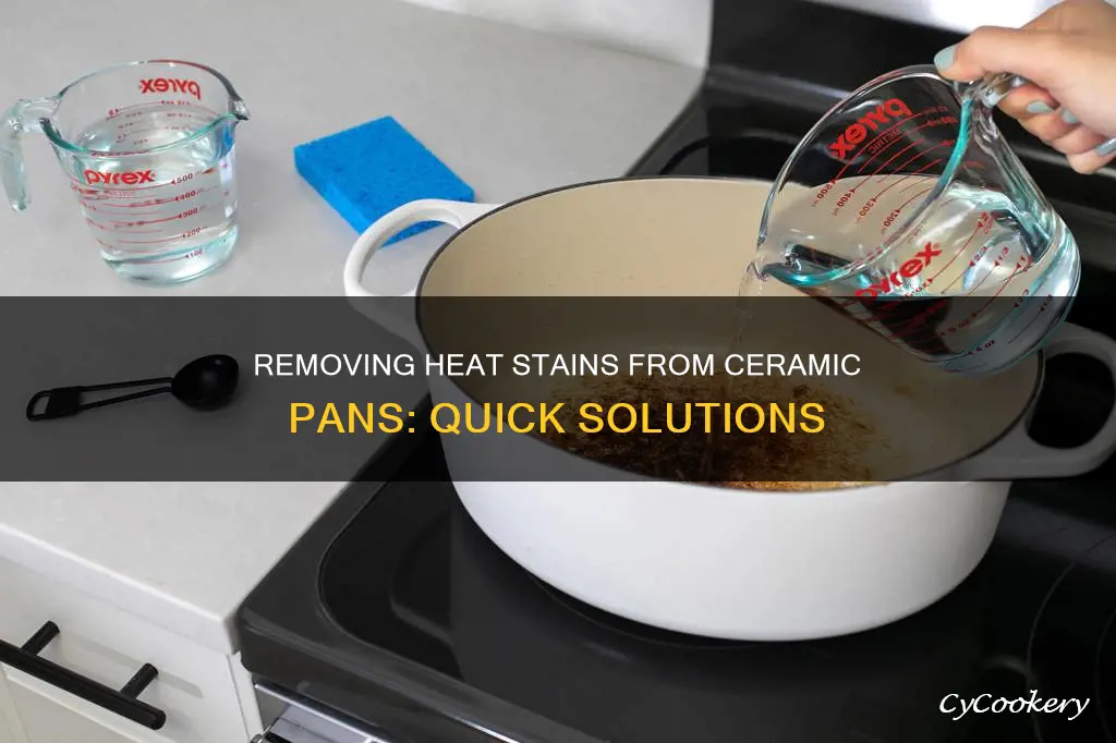 how to get out heat stains on ceramic pans